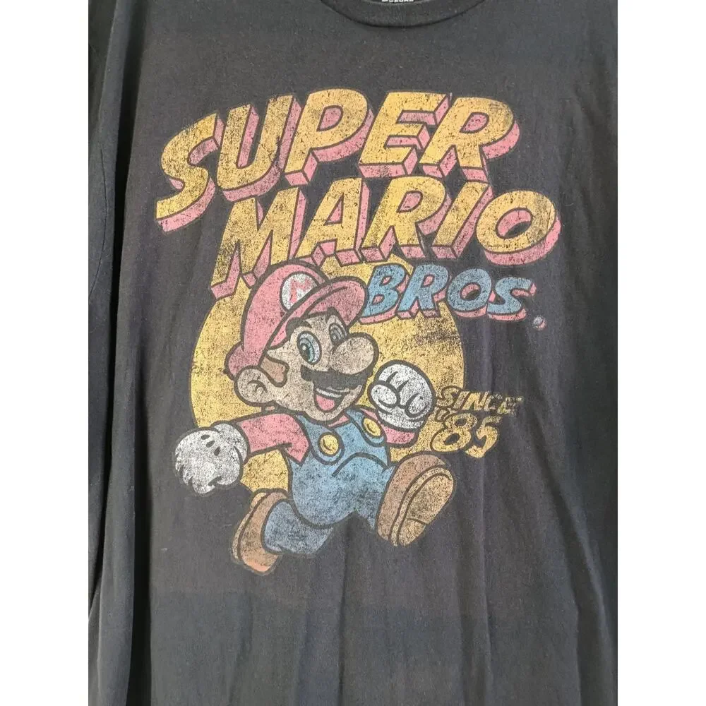 Super Mario Bros Since '85 Vintage Poster Tshirt Sz Big Tall 5XL